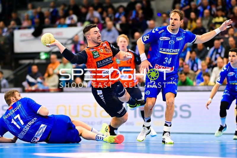 Handball I Herren I Saison 2024-2025 I Daikin Handballbundesliga I 16. Spieltag I TVB Stuttgart - Rhein-Neckar Löwen I 23.12.2024