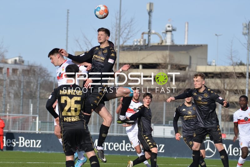 Fußball I Herren I Saison 2021-2022 I Regionalliga Südwest I 24. Spieltag I VfB Stuttgart II - 1. FSV Mainz 05 II I 12.02.2022