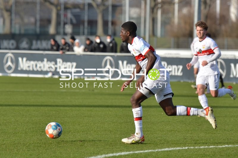 Fußball I Herren I Saison 2021-2022 I Regionalliga Südwest I 24. Spieltag I VfB Stuttgart II - 1. FSV Mainz 05 II I 12.02.2022