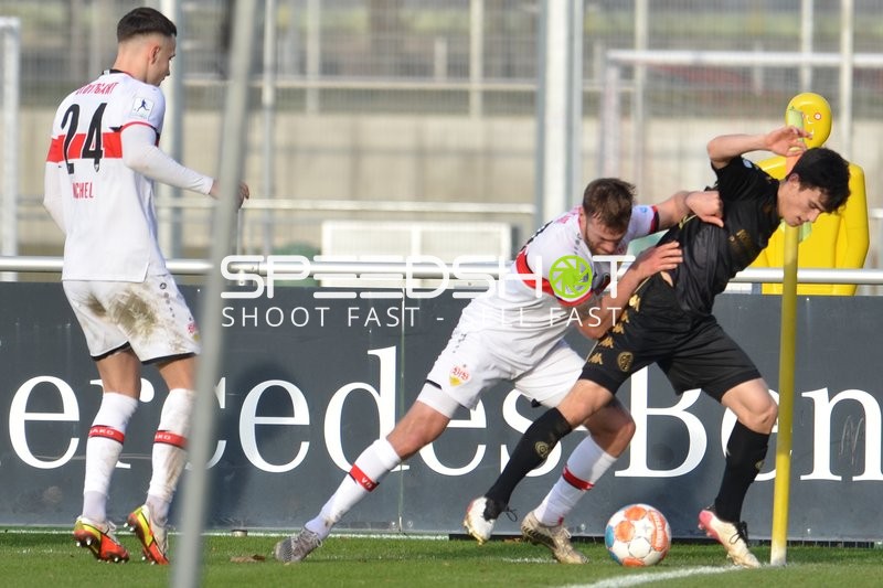 Fußball I Herren I Saison 2021-2022 I Regionalliga Südwest I 24. Spieltag I VfB Stuttgart II - 1. FSV Mainz 05 II I 12.02.2022