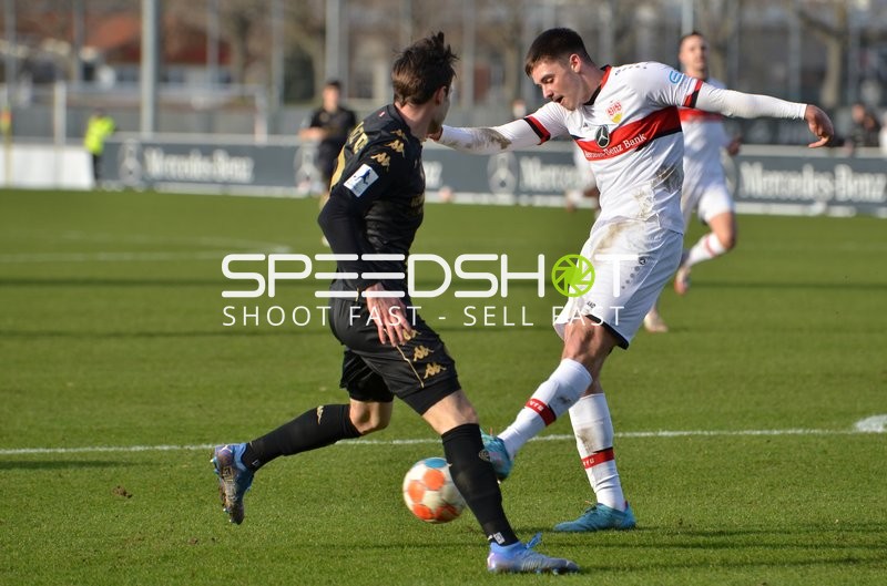 Fußball I Herren I Saison 2021-2022 I Regionalliga Südwest I 24. Spieltag I VfB Stuttgart II - 1. FSV Mainz 05 II I 12.02.2022