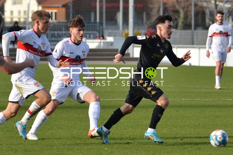 Fußball I Herren I Saison 2021-2022 I Regionalliga Südwest I 24. Spieltag I VfB Stuttgart II - 1. FSV Mainz 05 II I 12.02.2022