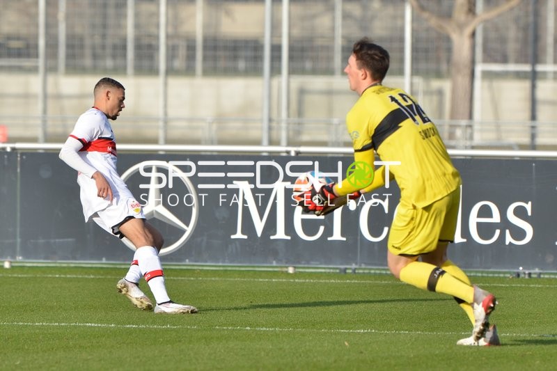 Fußball I Herren I Saison 2021-2022 I Regionalliga Südwest I 24. Spieltag I VfB Stuttgart II - 1. FSV Mainz 05 II I 12.02.2022