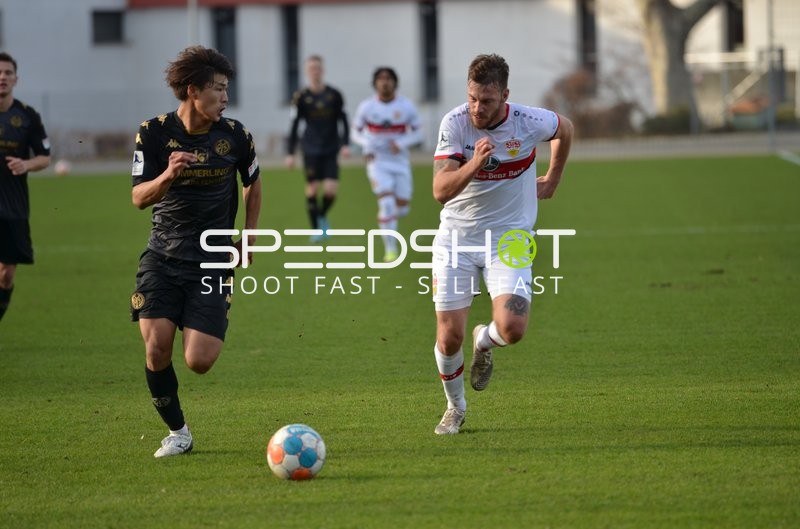 Fußball I Herren I Saison 2021-2022 I Regionalliga Südwest I 24. Spieltag I VfB Stuttgart II - 1. FSV Mainz 05 II I 12.02.2022