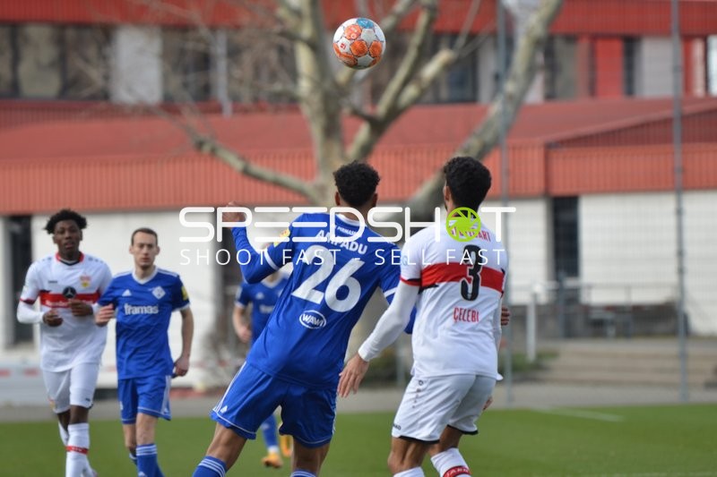 Fußball I Herren I Saison 2021-2022 I Regionalliga Südwest I 26. Spieltag I VfB Stuttgart II - FK 03 Pirmasens I 26.02.2022