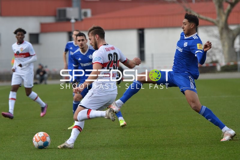 Fußball I Herren I Saison 2021-2022 I Regionalliga Südwest I 26. Spieltag I VfB Stuttgart II - FK 03 Pirmasens I 26.02.2022