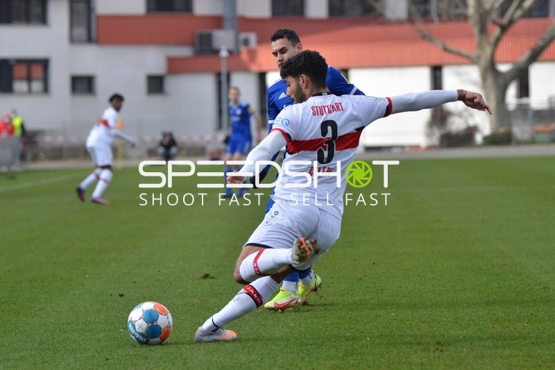 Fußball I Herren I Saison 2021-2022 I Regionalliga Südwest I 26. Spieltag I VfB Stuttgart II - FK 03 Pirmasens I 26.02.2022