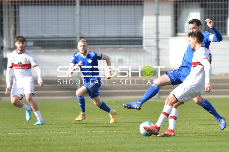 Fußball I Herren I Saison 2021-2022 I Regionalliga Südwest I 26. Spieltag I VfB Stuttgart II - FK 03 Pirmasens I 26.02.2022