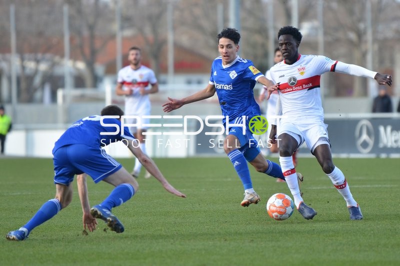 Fußball I Herren I Saison 2021-2022 I Regionalliga Südwest I 26. Spieltag I VfB Stuttgart II - FK 03 Pirmasens I 26.02.2022