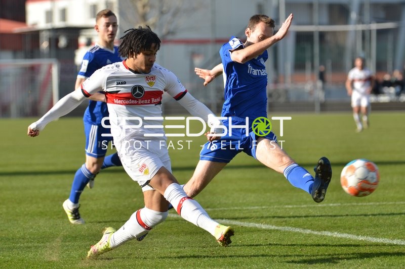 Fußball I Herren I Saison 2021-2022 I Regionalliga Südwest I 26. Spieltag I VfB Stuttgart II - FK 03 Pirmasens I 26.02.2022