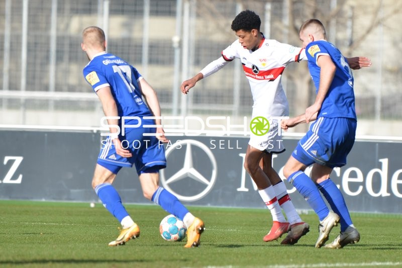 Fußball I Herren I Saison 2021-2022 I Regionalliga Südwest I 26. Spieltag I VfB Stuttgart II - FK 03 Pirmasens I 26.02.2022