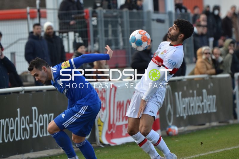 Fußball I Herren I Saison 2021-2022 I Regionalliga Südwest I 26. Spieltag I VfB Stuttgart II - FK 03 Pirmasens I 26.02.2022