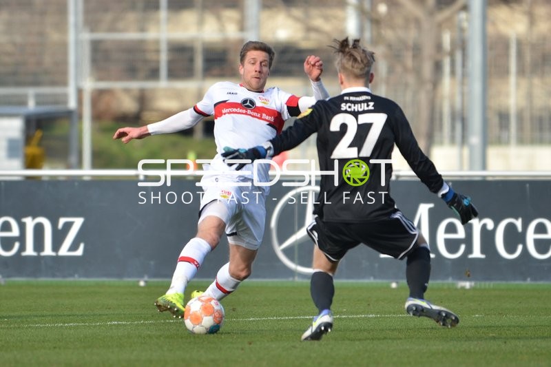 Fußball I Herren I Saison 2021-2022 I Regionalliga Südwest I 26. Spieltag I VfB Stuttgart II - FK 03 Pirmasens I 26.02.2022