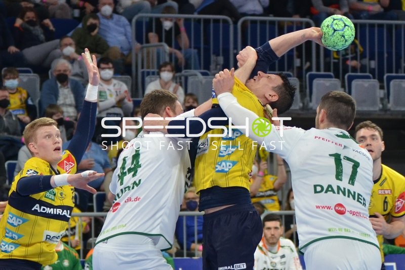Handball I Herren I Saison 2021-2022 I Liqui Moly Handballbundesliga I 22. Spieltag I Rhein-Neckar Löwen - HSG Wetzlar I 27.02.2022