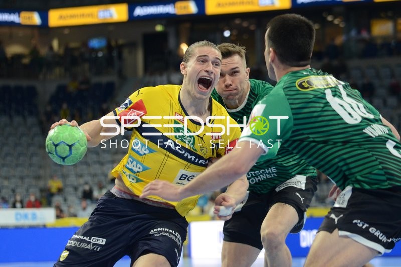 Handball I Herren I Saison 2021-2022 I Liqui Moly Handballbundesliga I 14.Spieltag I Rhein-Neckar Löwen - Füchse Berlin I 27.03.2022