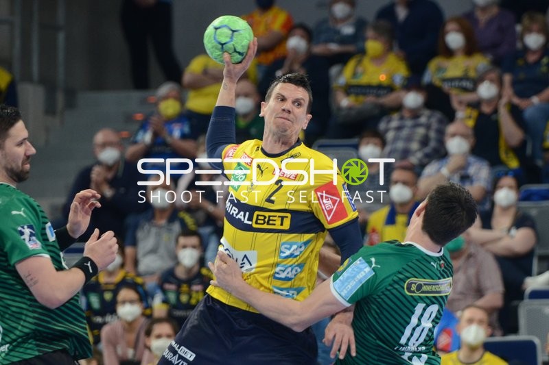 Handball I Herren I Saison 2021-2022 I Liqui Moly Handballbundesliga I 14.Spieltag I Rhein-Neckar Löwen - Füchse Berlin I 27.03.2022