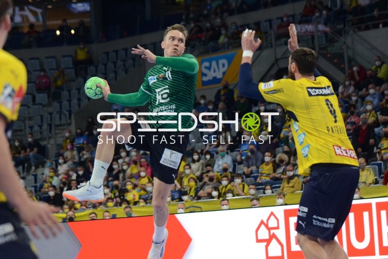 Handball I Herren I Saison 2021-2022 I Liqui Moly Handballbundesliga I 14.Spieltag I Rhein-Neckar Löwen - Füchse Berlin I 27.03.2022