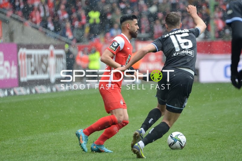 Fußball I Herren I Saison 2021-2022 I 3.Liga I 32.Spieltag I 1. FC Kaiserslautern - MSV Duisburg I 02.04.2022