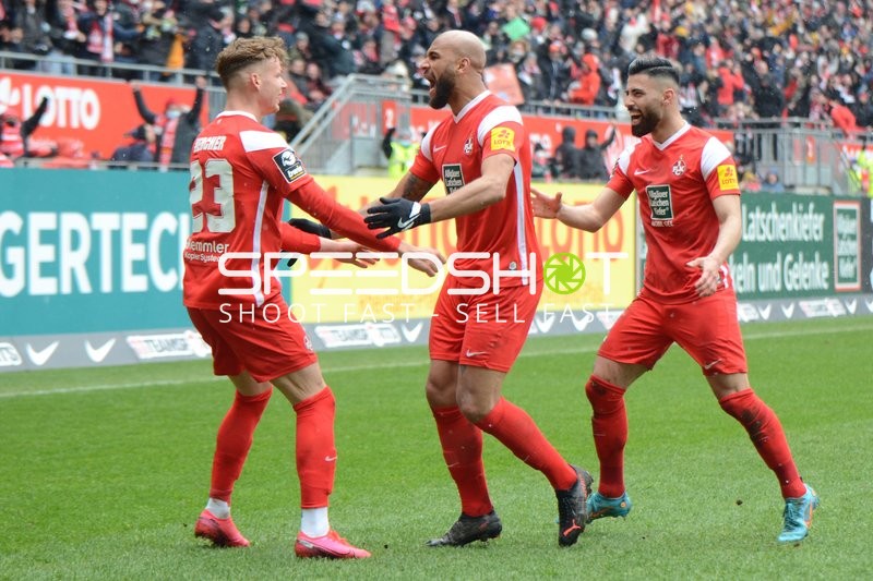 Fußball I Herren I Saison 2021-2022 I 3.Liga I 32.Spieltag I 1. FC Kaiserslautern - MSV Duisburg I 02.04.2022