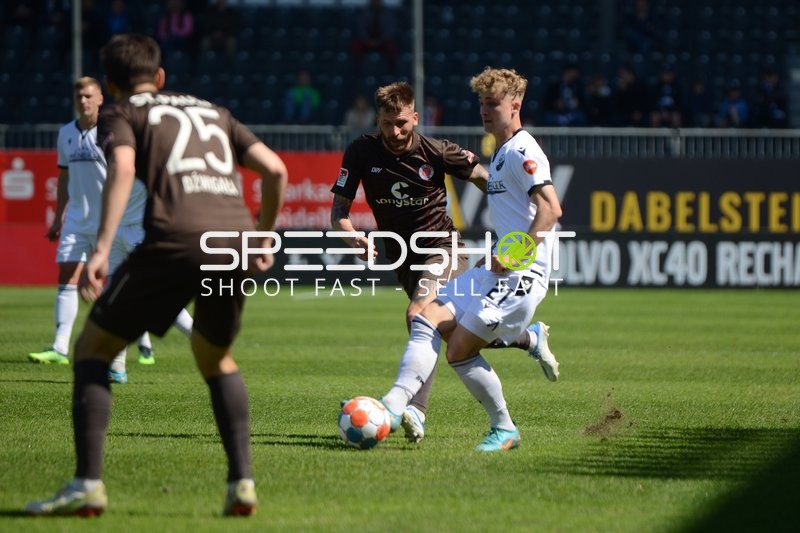 Fußball I Herren I Saison 2021-2022 I 2. Bundesliga I 30.Spieltag I SV Sandhausen - FC St. Pauli I 16.04.2022