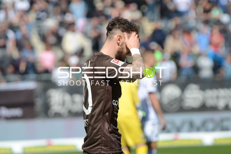 Fußball I Herren I Saison 2021-2022 I 2. Bundesliga I 30.Spieltag I SV Sandhausen - FC St. Pauli I 16.04.2022