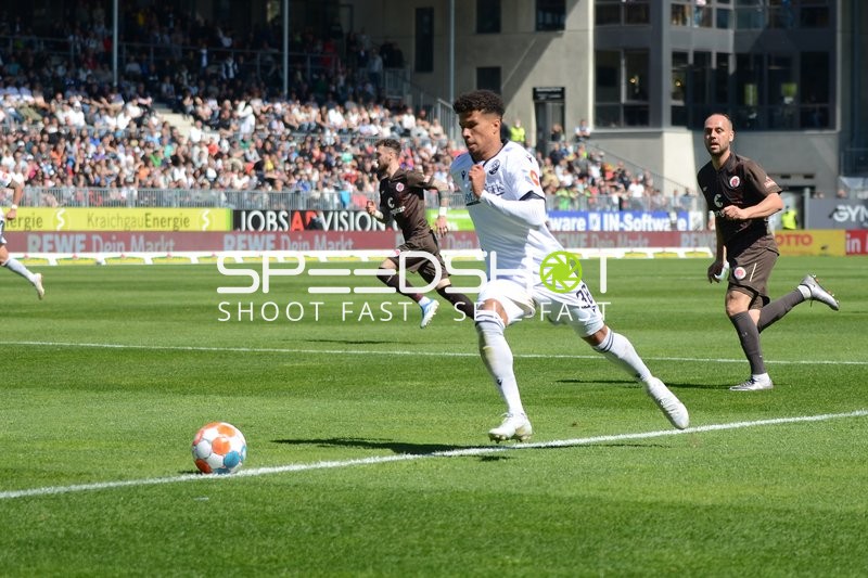 Fußball I Herren I Saison 2021-2022 I 2. Bundesliga I 30.Spieltag I SV Sandhausen - FC St. Pauli I 16.04.2022