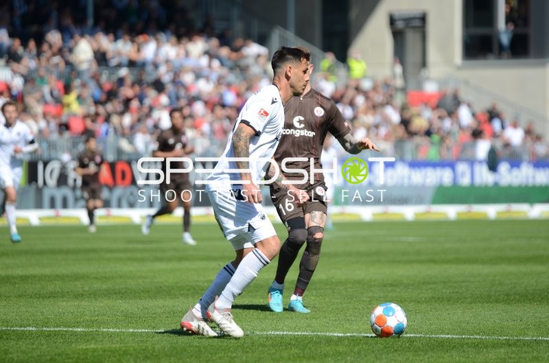 Fußball I Herren I Saison 2021-2022 I 2. Bundesliga I 30.Spieltag I SV Sandhausen - FC St. Pauli I 16.04.2022