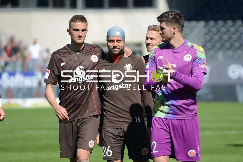 Fußball I Herren I Saison 2021-2022 I 2. Bundesliga I 30.Spieltag I SV Sandhausen - FC St. Pauli I 16.04.2022