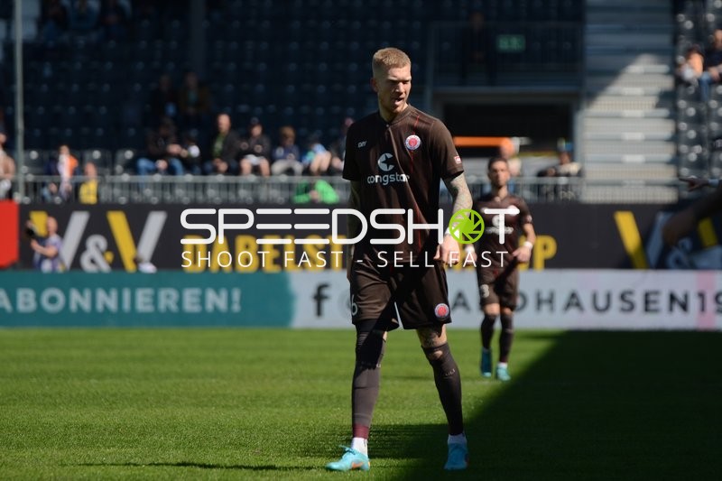 Fußball I Herren I Saison 2021-2022 I 2. Bundesliga I 30.Spieltag I SV Sandhausen - FC St. Pauli I 16.04.2022