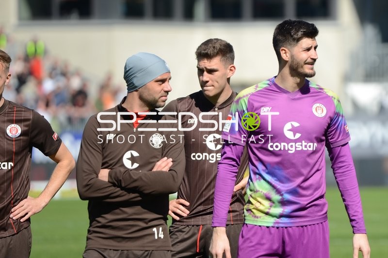 Fußball I Herren I Saison 2021-2022 I 2. Bundesliga I 30.Spieltag I SV Sandhausen - FC St. Pauli I 16.04.2022