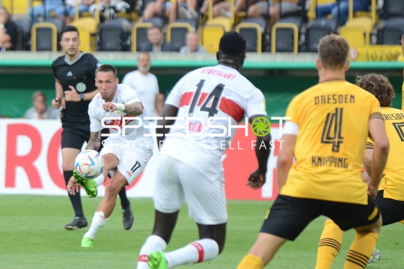 Fußball I Herren I Saison 2022-2023 I DFB-Pokal I 1. Runde I SG Dynamo Dresden - VfB Stuttgart I 29.07.2022