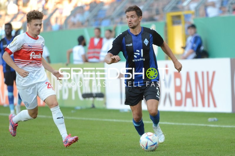Fußball I Herren I Saison 2022-2023 I DFB-Pokal I 1. Runde I SV Waldhof Mannheim - Holstein Kiel I 31.07.2022