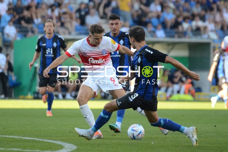 Fußball I Herren I Saison 2022-2023 I DFB-Pokal I 1. Runde I SV Waldhof Mannheim - Holstein Kiel I 31.07.2022