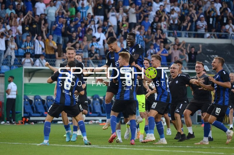 Fußball I Herren I Saison 2022-2023 I DFB-Pokal I 1. Runde I SV Waldhof Mannheim - Holstein Kiel I 31.07.2022