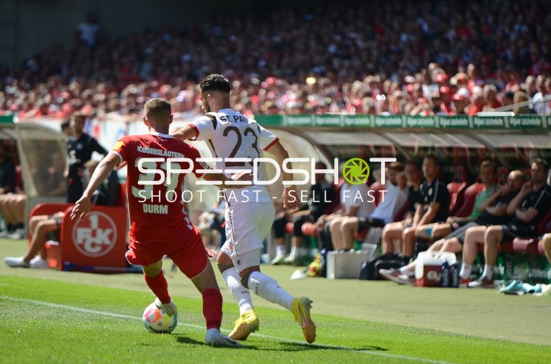 Fußball I Herren I Saison 2022-2023 I 2. Bundesliga I 3. Spieltag I 1. FC Kaiserslautern - FC St. Pauli I 07.08.2022