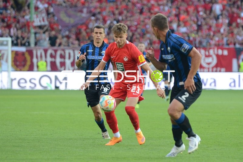Fußball I Herren I Saison 2022-2023 I 2. Bundesliga I 4. Spieltag I 1. FC Kaiserslautern - SC Paderborn 07 I 12.08.2022