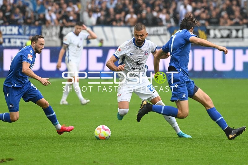 Fußball I Herren I Saison 2022-2023 I 2. Bundesliga I 6. Spieltag I Karslruher SC - F.C. Hansa Rostock I 27.08.2022