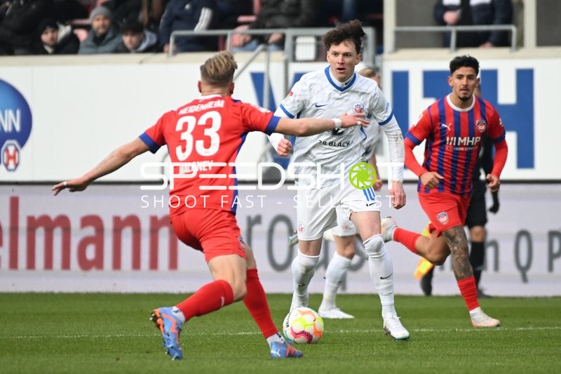 Fußball I Herren I Saison 2022-2023 I 2. Bundesliga I 18. Spieltag I 1. FC Heidenheim 1846 - F.C. Hansa Rostock I 28.01.2023