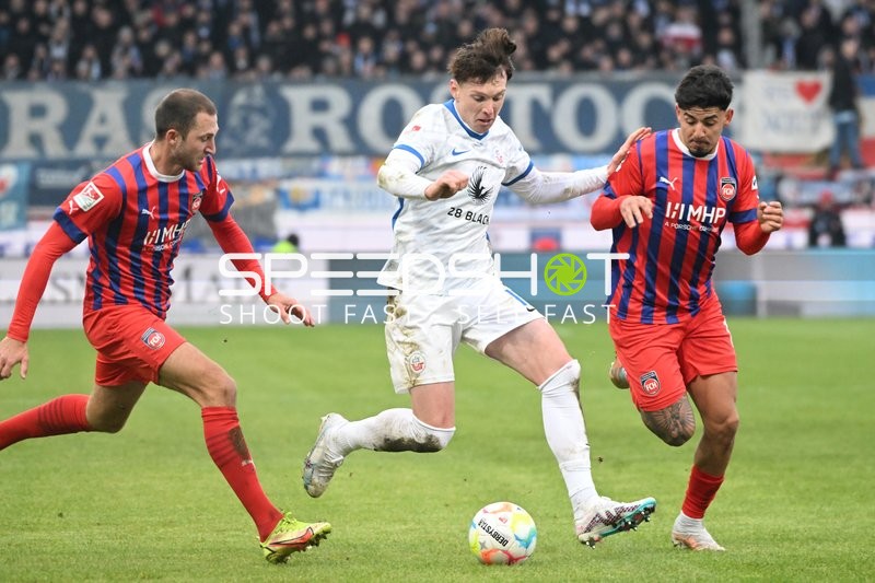 Fußball I Herren I Saison 2022-2023 I 2. Bundesliga I 18. Spieltag I 1. FC Heidenheim 1846 - F.C. Hansa Rostock I 28.01.2023