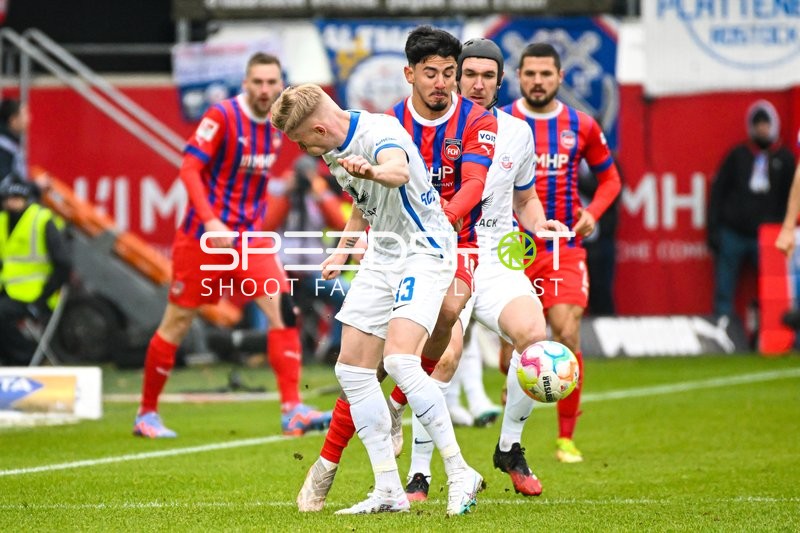 Fußball I Herren I Saison 2022-2023 I 2. Bundesliga I 18. Spieltag I 1. FC Heidenheim 1846 - F.C. Hansa Rostock I 28.01.2023