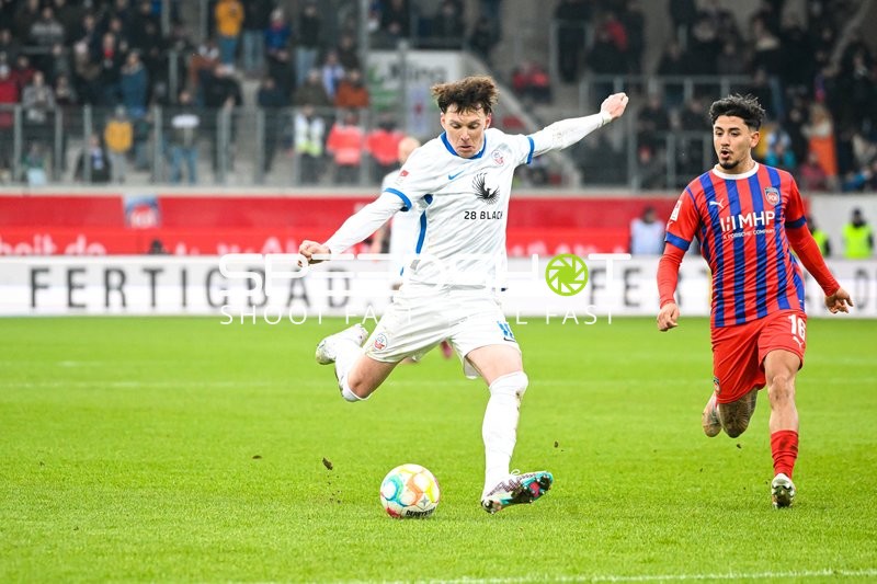 Fußball I Herren I Saison 2022-2023 I 2. Bundesliga I 18. Spieltag I 1. FC Heidenheim 1846 - F.C. Hansa Rostock I 28.01.2023