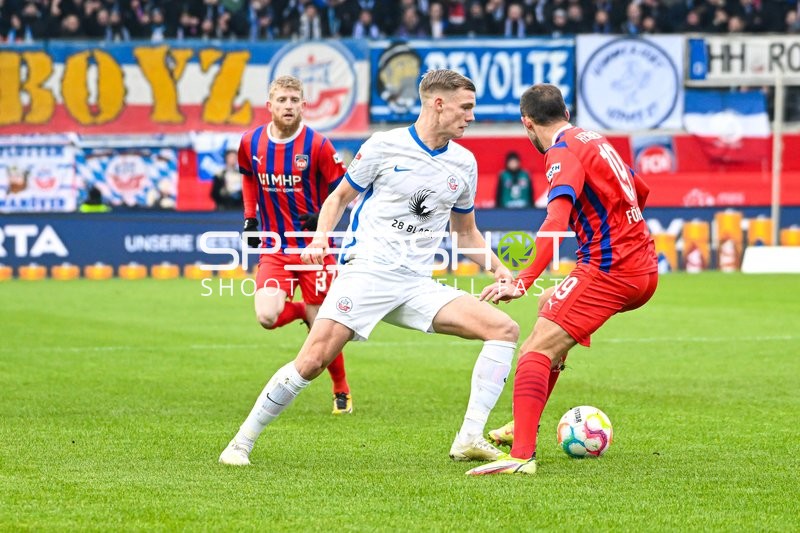 Fußball I Herren I Saison 2022-2023 I 2. Bundesliga I 18. Spieltag I 1. FC Heidenheim 1846 - F.C. Hansa Rostock I 28.01.2023