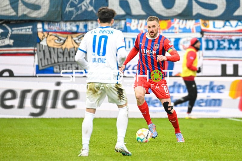 Fußball I Herren I Saison 2022-2023 I 2. Bundesliga I 18. Spieltag I 1. FC Heidenheim 1846 - F.C. Hansa Rostock I 28.01.2023