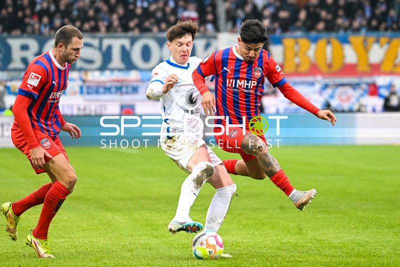 Fußball I Herren I Saison 2022-2023 I 2. Bundesliga I 18. Spieltag I 1. FC Heidenheim 1846 - F.C. Hansa Rostock I 28.01.2023