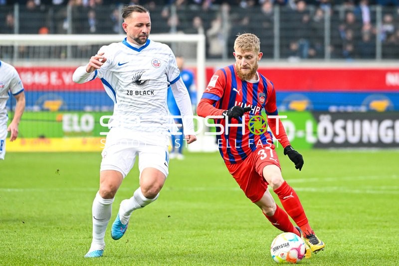 Fußball I Herren I Saison 2022-2023 I 2. Bundesliga I 18. Spieltag I 1. FC Heidenheim 1846 - F.C. Hansa Rostock I 28.01.2023