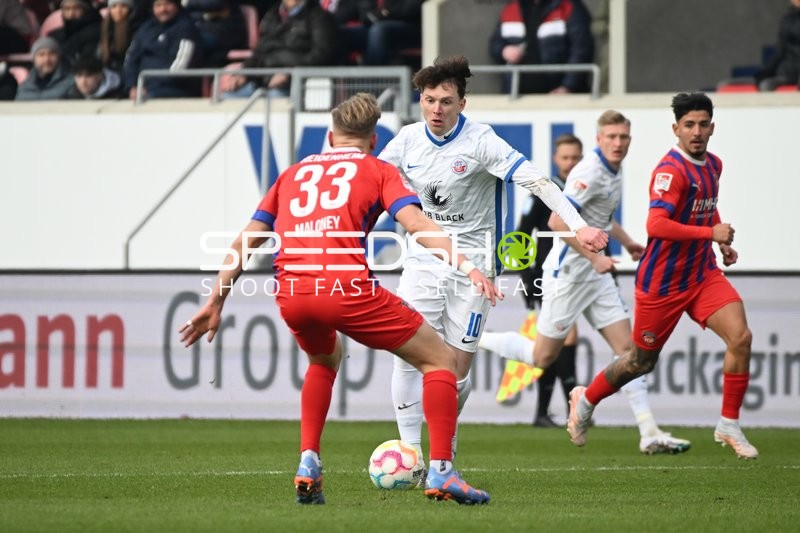 Fußball I Herren I Saison 2022-2023 I 2. Bundesliga I 18. Spieltag I 1. FC Heidenheim 1846 - F.C. Hansa Rostock I 28.01.2023