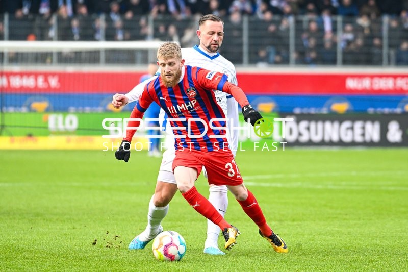 Fußball I Herren I Saison 2022-2023 I 2. Bundesliga I 18. Spieltag I 1. FC Heidenheim 1846 - F.C. Hansa Rostock I 28.01.2023