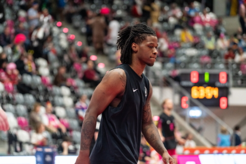 Leonard Thorpe Jr. (2; Veolia Towers Hamburg) auf dem Spielfeld