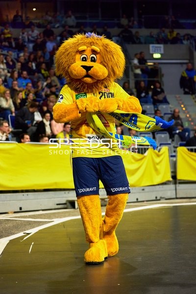 Maskottchen in Aktion