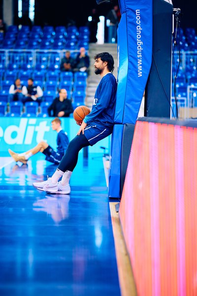 Vorbereitung auf das Basketballspiel